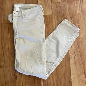 H&M Cream Denim Jeans